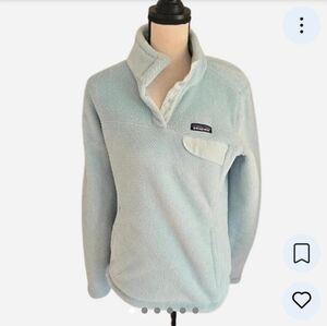 Patagonia womens mint green blue fleece medium